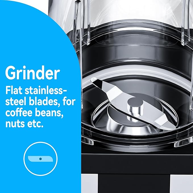 Personal Blender Smoothies Shakes, Greatogo 350W 2-IN-1 Bullet Grinder, 11 Set including 2pk 24oz 1pk 10oz Grinding Cup, 2pk Stainless-Steel, Tritan BPA-Free Dishwasher-Safe