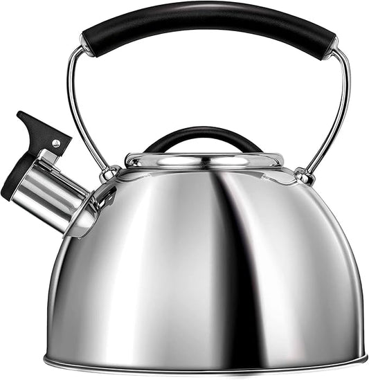 SMILE MCN-11P Non-Electric Kettle, For All Types Of Cookers, Including Inductive, 3 L, Stainless Steel, Unheated Handle, Required Temperature Will Inform Whistle, Color Inox