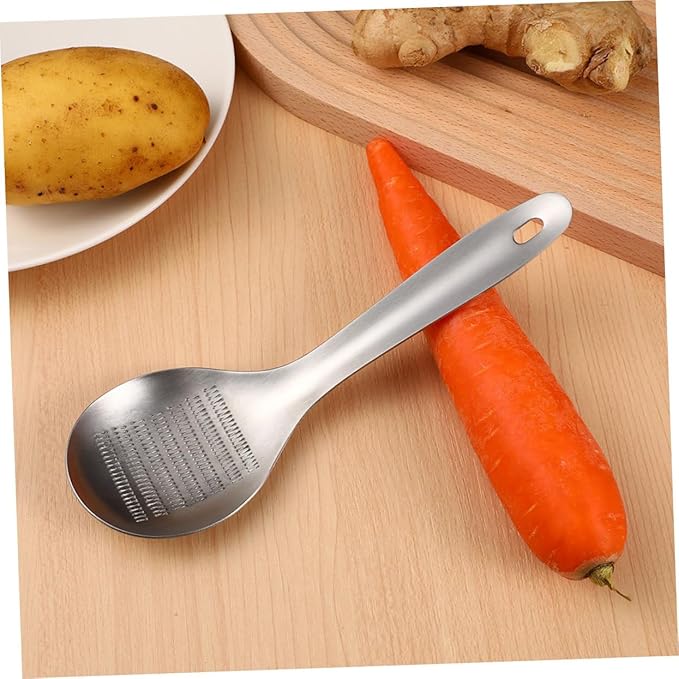 STOBAZA 2pcs Stainless Steel Ginger Grinder Cheese Grader Cheese Mincer Zester for Kitchen