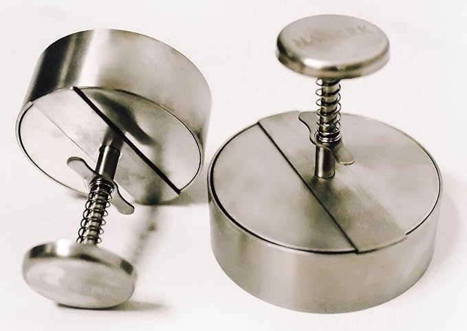 XL Burger Press 5 1/2" inch Patty Maker, Easy to Clean Dishwasher Safe, Stainless Steel, 5 1/2 inch Diameter Burger Patty, Grill Tool, Patty Maker, Mold, Thin or Thick