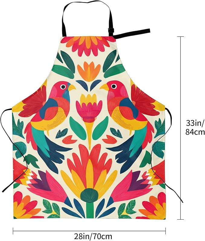 Apron with Pockets Aprons for Women Men Kitchen Chef Apron for Cooking Gardening Server Waitress Painting