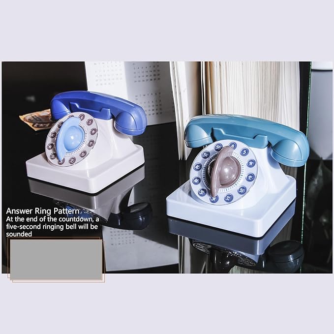 Cute Cartoon Telephone Shaped Kitchen Timer Mechanical Wind Up 60 Minute Manual 360 Degree Rotating Timer For Children Kitchen Timers For Cooking Manual
