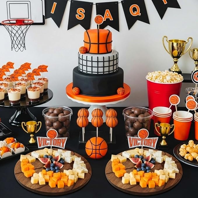 Ziliny Basketball Cheese Board Gift Set Party Favor Prizes Charcuterie Wood Board with Knives and Box Father Day Gift for Dad Grandpa Party Tournament Game (Acacia Wood, Basketball)