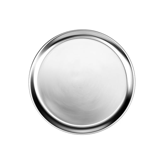 Thunder Group ALPTWR013 Pizza Tray, 13", Wide Rim, Solid, Aluminum, Pack of 12