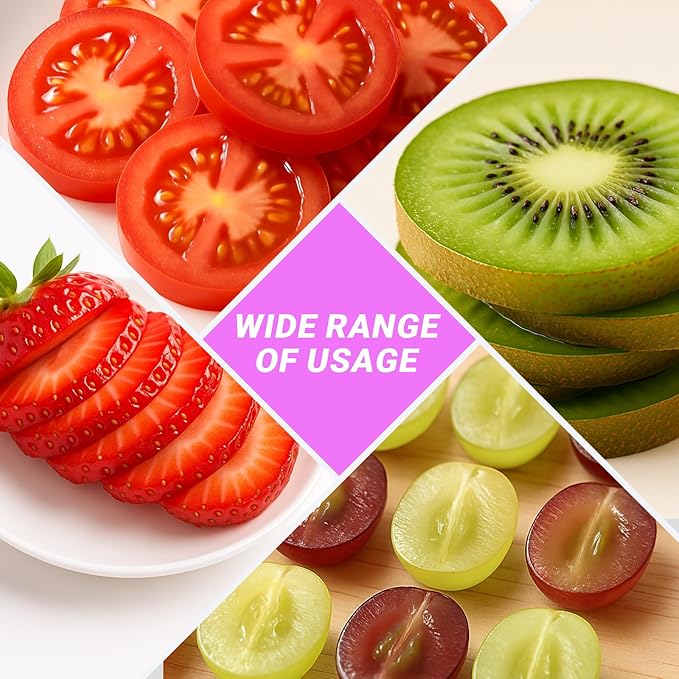 3 In 1 Egg Slicer, Stainless Steel Multipurpose Egg Cutter, 3 Way Egg Dicer for Hard Boiled Eggs, Grape and Tomato Chopper for Strawberry, Salad, Fruit and Vegetable (White)