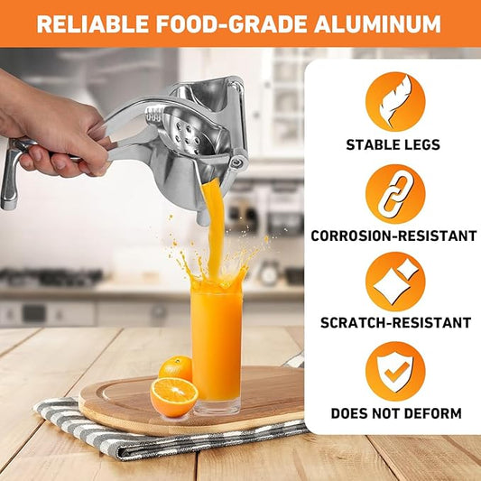 Fruit Juice Squeezer, 2026 New Upgraded Hand Juicer Squeezer Lemon Juicer Manual Hand Press with Ergonomic Grip, Easy to Use and Clean for Orange Citrus Pomegranate Lime Grapefruit(1PC)