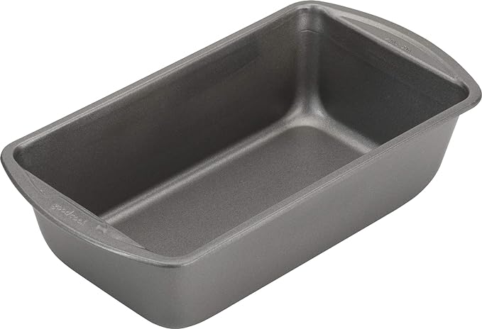 GoodCook Nonstick Loaf Pan Heavy-Duty Steel Bakeware with Easy-Clean Non-Stick Coating, Oven & Dishwasher Safe Pan for Meatloaf Breads Cakes Brownies Lasagnas Casseroles & More, 9 x 5-Inch, Gray