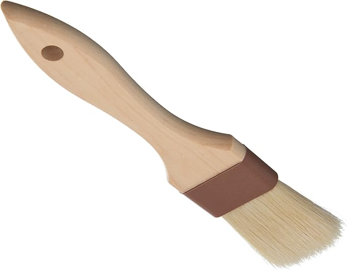 SPARTA, 1.5" Flat Boar Bristle Brush, Pastry Brush, Basting Brushes for Kitchen, Bakery, and Kitchen, Boar Hair, Brown