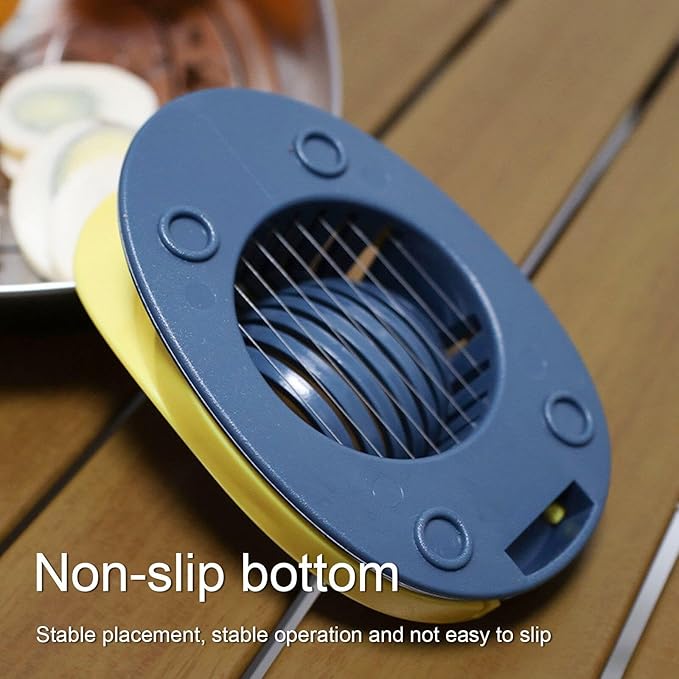 Egg Slicer for Boiled Eggs, Heavy Duty Egg Cutter with Stainless Steel Wire for Hard Boiled Eggs Kitchen Helper