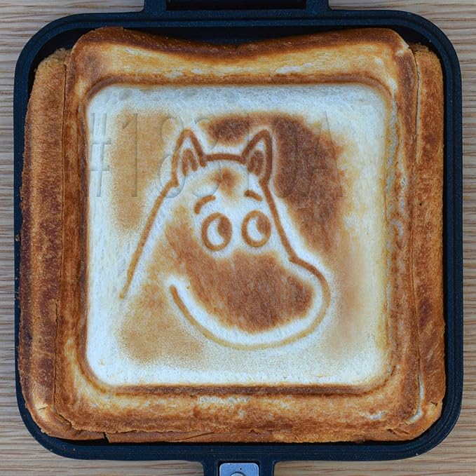 Fuji Horo Non-Stick Hot Sand Maker, Open Fire Type, Lightweight, Moomin, Burning to Handle