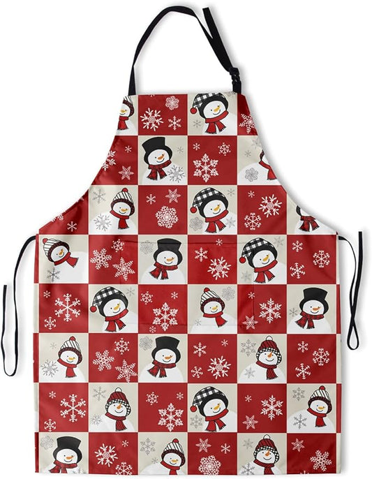 Apron with Pockets Aprons for Women Men Kitchen Chef Apron for Cooking Gardening Server Waitress Painting