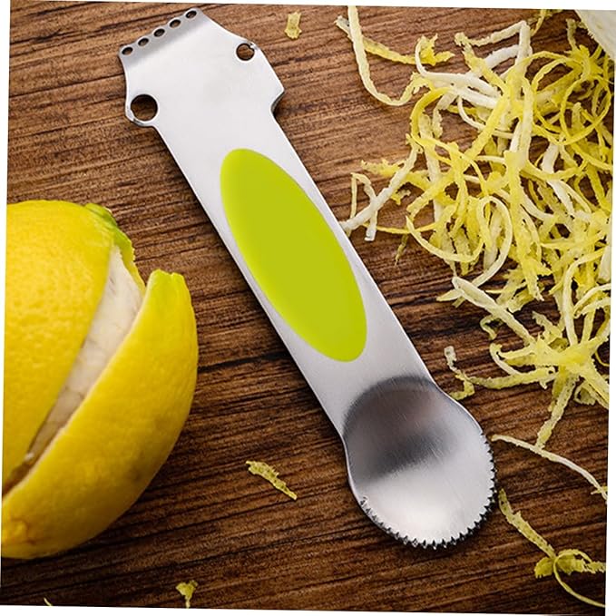 Multi-function Lemon Zester Grater Orange Peeler Melon Planer Stainless Steel Wire Cutter Kitchen Bar Tools Random Color
