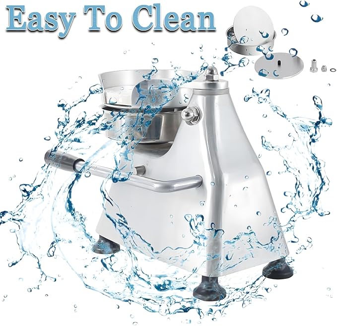 CTJ 3 in 1 Commercial Burger Patty Maker 4/5/6 Inch Hamburger Press - Heavy Duty Stainless Steel Beef Press Patty Maker with 1200 Pcs Patty Papers for Beef Pork Chicken Patty