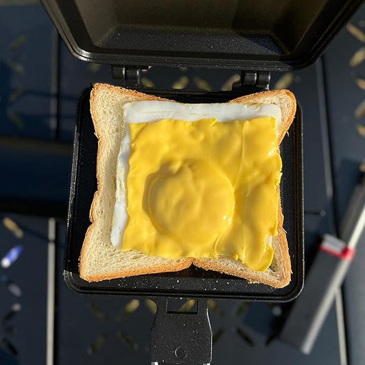 Sandwich Maker Foldable Portable Non Stick Breakfast Maker Press Pan for Home Camping