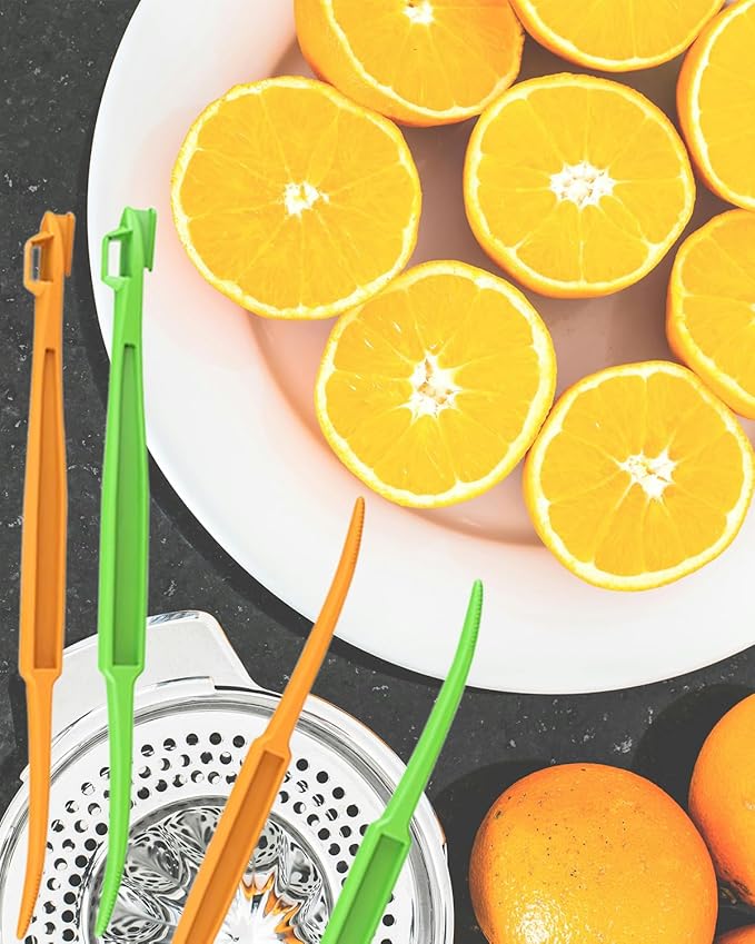 Citrus Peeler for Oranges, Orange Peeler Tool for Fruit Lemon Mango Banana, Plastic Fruit Peelers Easy Open (12 PCS Orange Peeler, 12 PCS)