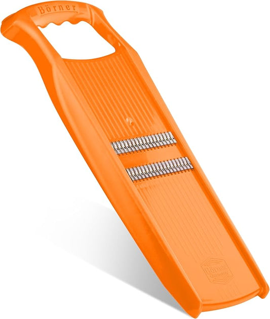 Börner by Reston Lloyd Roko PowerLine • Short & Long Vegetable Strips/Noodles & Safety Food Holder • Made in Germany, Orange