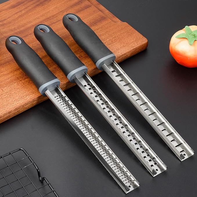 Lemon Zester Cheese Grater 304 Grade Zester for Citrus Chocolate Parmesan Vegetables (Square-shaped)