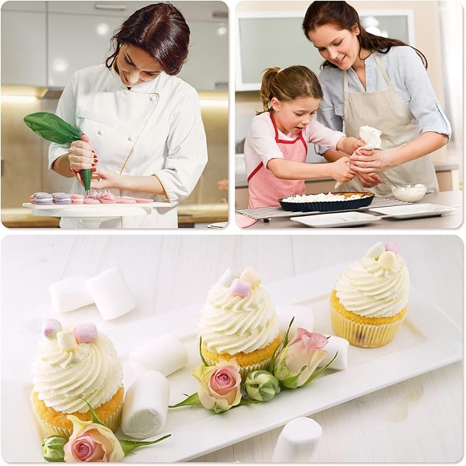 Cake Decorating Kit,Piping Bags and Tips Set,Cake Decorating Supplies,Frosting Piping Kit,Cake Baking Supplies for Beginners (488PS)
