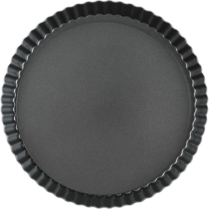 Z-Color 11 inch Non-Stick Loose Bottom Cake Mold Quiche Pan Chrysanthemum Pie and Cake Mould Pizza Pan