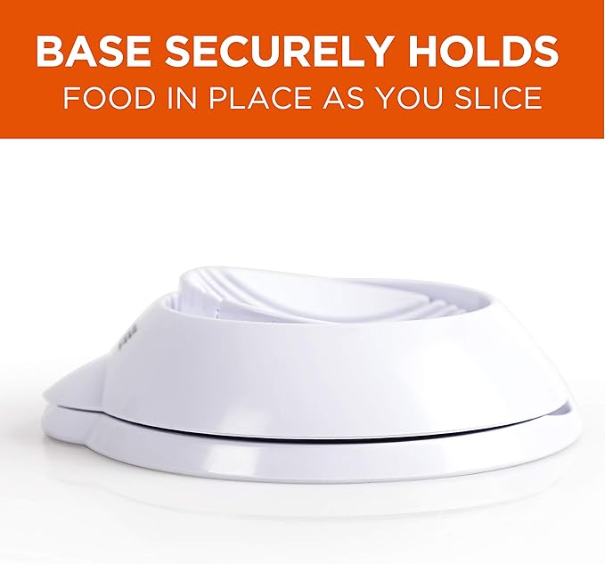 COMMERCIAL CHEF Egg Chopper, Safe and Easy to Use Food Chopper, Egg Cutter, Mushroom Slicer, Strawberry Slicer and more for Salads, Garnish, and Favorite Foods White