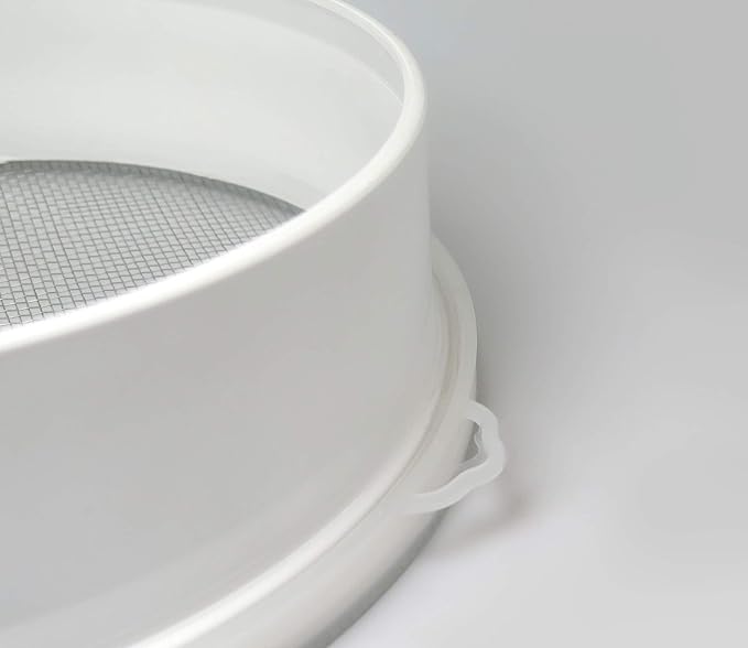 Tredoni 23cm/9" Couscous Sieve Strainer - Plastic Sieve Sifter, Stainless Steel 3mm Mesh, Multicolor