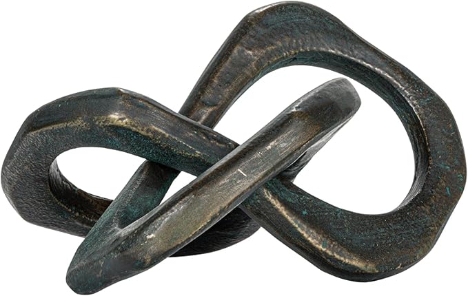 Bloomingville Antique Metal Knot Figurine, Black