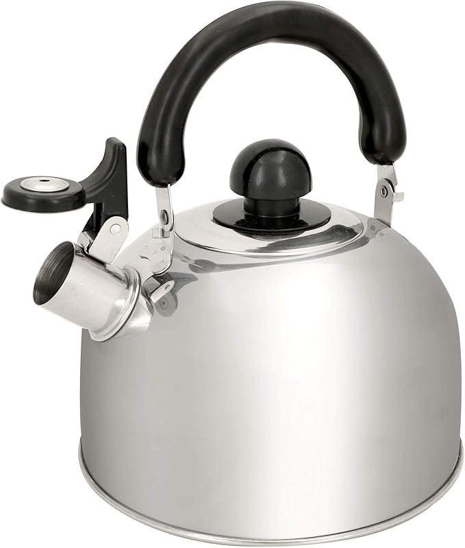 Kettle - 1,8 L - Stainless Steel - Induction and Gas - with Flute - Ã˜ 19 cm