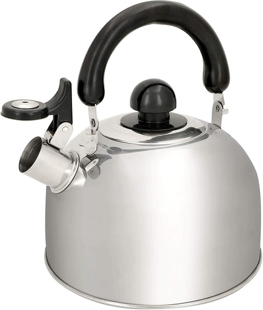 Kettle - 1,8 L - Stainless Steel - Induction and Gas - with Flute - Ã˜ 19 cm