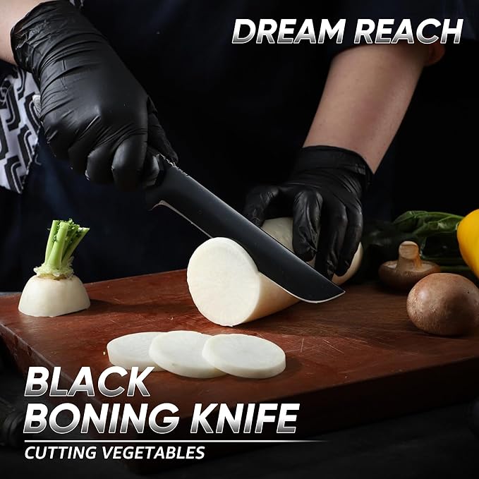 Dream Reach Fillet Boning Knife - Japanese Hand Forged Full Tang Sharp Deboning Knife for Meat Cutting, Kitchen BBQ Gift