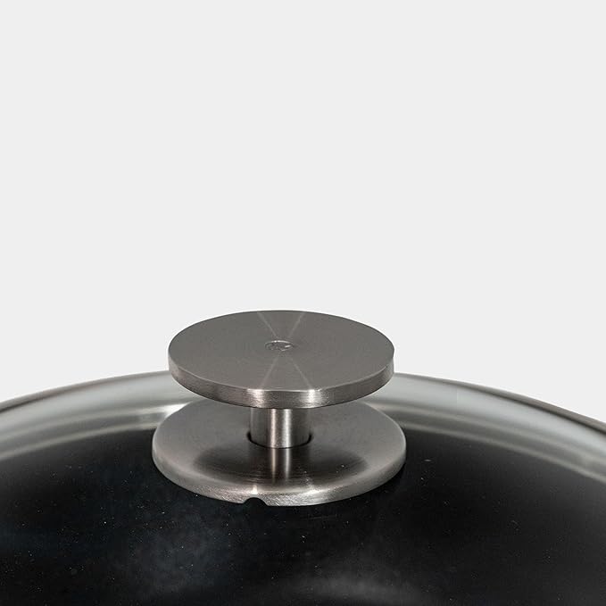 Swiss Diamond Nonstick Hybrid Ceramic and Diamond-Infused Deep Saute Pan With Glass Lid, Dou Ceramic, Dishwasher & Oven Safe Up To 500 °F (3.2 Quart)