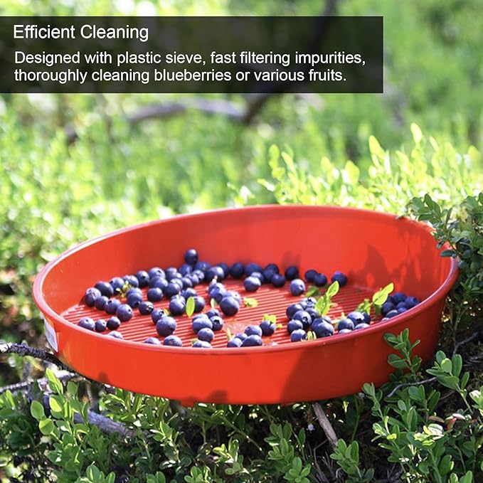 Fruit Vegetable Washing Food Strainers, Plastic Blueberry Sieve Washing Sieve Strainer Basket Plastic Fruits and Vegetable Washing Basket for Pasta, Spaghetti, Berry, Salads