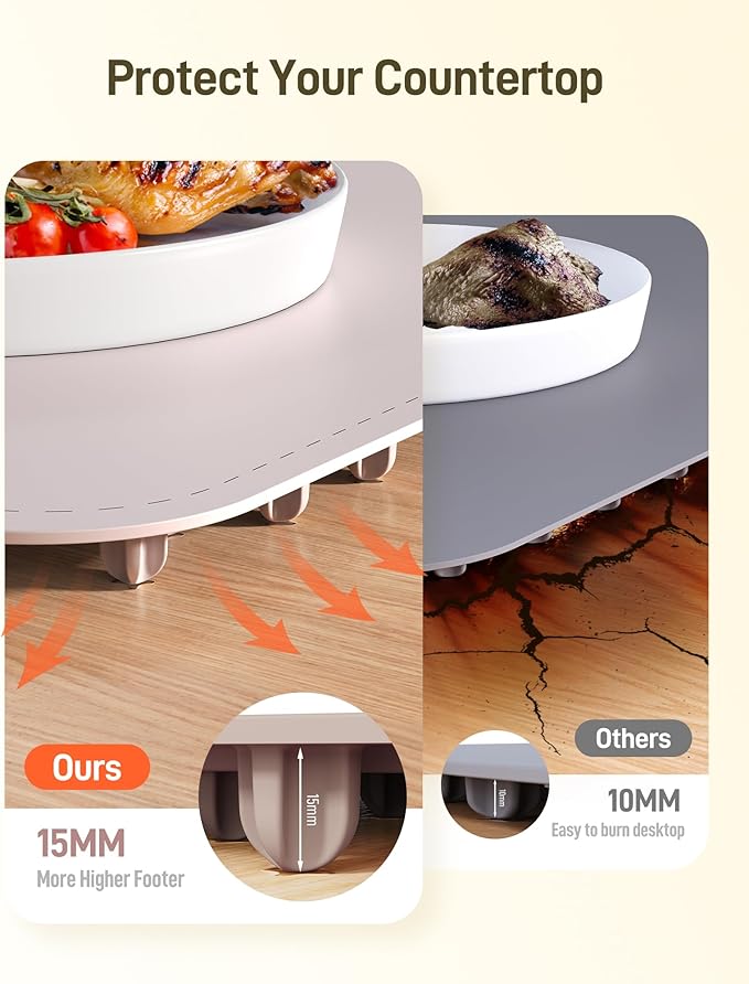 Warming Mat for Food, Electric Food Warming Mat with 8 Temp Level and 4H Timer, Silicone Chafing Dishes(24"x16"), Rollable & Portable Warming Trays for Buffets Party (Pink)