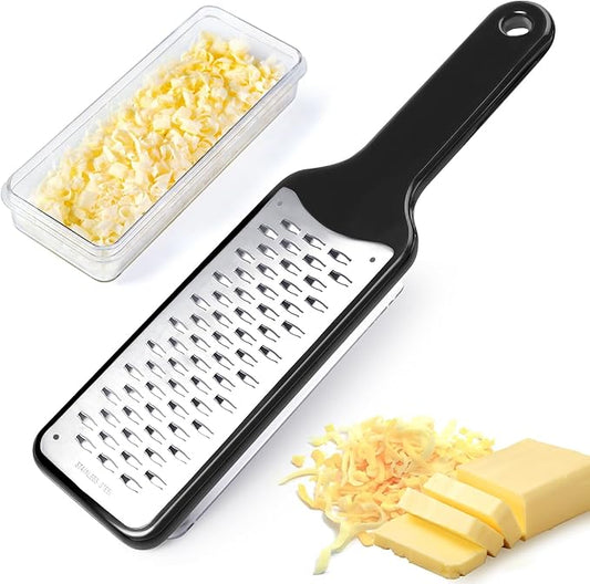LHS Cheese Zester Ribbon Blade for Hard Cheese, Apple, Carrot, Zucchini and Chocolate, Stainless Steel Kitchen Tool Zester