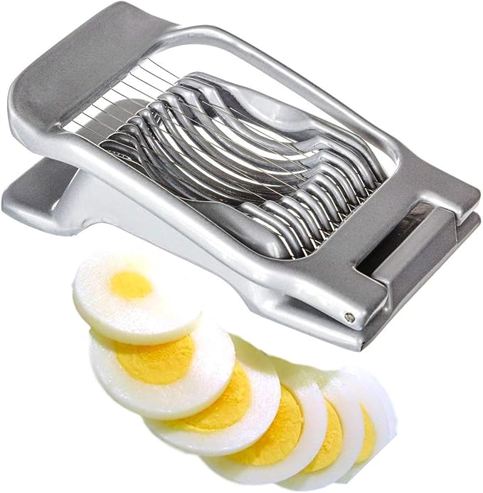 Diecast Aluminium Egg Slicer, Light Grey