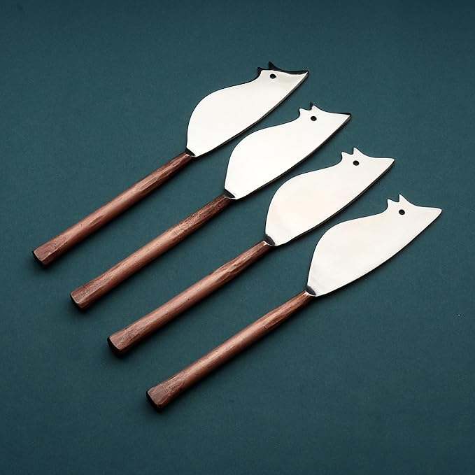 INOX artisans Sundance Ratoncito Cheese Spreader/Knife 4 Pc. Set