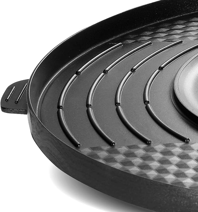 2 in 1 Hot Pot with Grill, 110V 2200W Electric Hot Pot, Barbecue Grill Pot Electric Shabu for Homes, Restaurants, Picnics