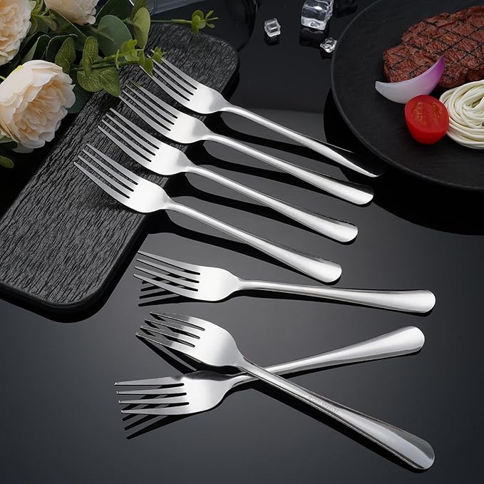 36 PCS Dinner Fork Set - Windsor Stainless Steel Silverware Fork 7.1 Inch with Dishwasher Safe Flatware Forks for 36,Table Forks for Home,Kitchen or Restaurant