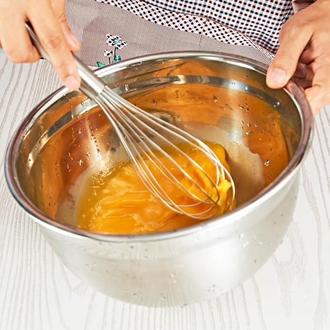 Stainless Steel Mixing Bowl for Baking Cooking and Food Storage Metal Kitchen Aid Mixing Bowls 5 Quart