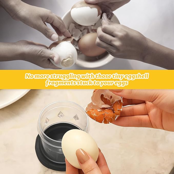 3PCS Egg Peeler Set, Hard Boiled Egg Peeler, Egg Peeler Tool for Hard Boiled Eggs Suitable for Family Chefs, Kitchen Enthusiasts and Busy Professionals