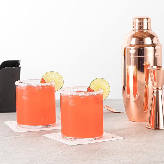 Restaurantware-Vetri 10 Ounce Old Fashioned Glasses, 24 Dishwashable Whiskey Glasses - No-Lead, Durable, Clear Glass Tumblers For Scotch, For Drinking Liquor, Cocktail, Bourbon, Cognac, And More