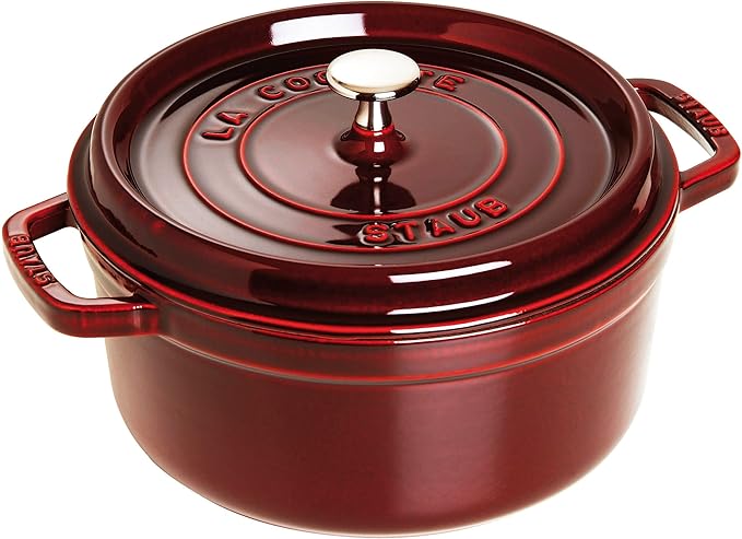 STAUB 40509-357-0 Cocotte Round 24cm Grenadine red