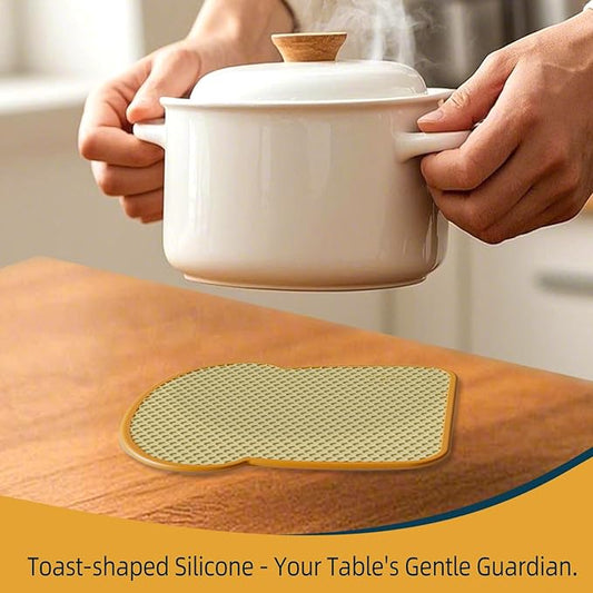 7.5” Hot Pads for Kitchen Heat & Slip Resistant Trivets, Silicone Trivets for Hot Dishes 2 Pack, BPA Free Silicone Hot Pads for Kitchen