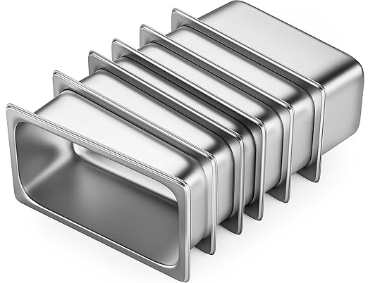 ZeroPone 6 Pack Hotel Pans, 1/3 Size 6" Deep Stainless Steel Steam Table Pan 22 Gauge Anti Jam Commercial Food Pans for Hotel, Party, Buffet, Catering Supplies