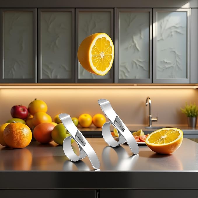2Pcs Stainless Steel Orange Peeler Set for Kitchen, Orange Peeler Citrus Peelers, Stainless Steel Orange Peeler is Easy to Use and Clean,Graters, Peelers and Slicers