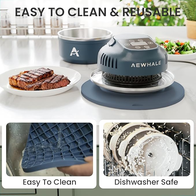 AEWHALE Air Fryer Silicone Trivets -Heat-Resistant& Non-Slip Hot Pad,Protection for Countertop