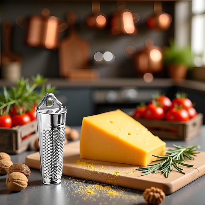 Silver Multifunctional Kitchen Stainless Steel Ginger Garlic Nutmeg Grater Nut Walnut Lemon Hand Planer Tool Lemon ZesterDurable and Professional Kitchen Tool Garlic Tools