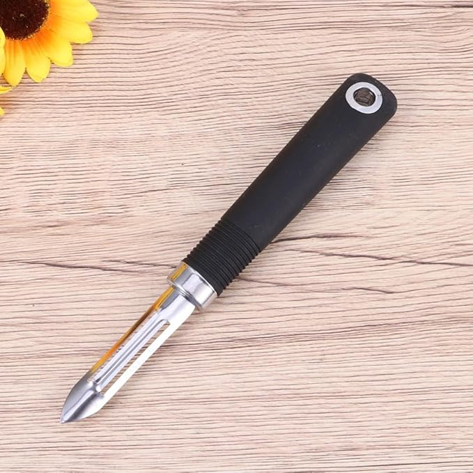 Multifunctional Stainless Steel Peeler Tool Non Swivel Design for Fruits Vegetables Kitchen Gadget for Carrots Potatoes Cucumbers Apples and More Space Saving