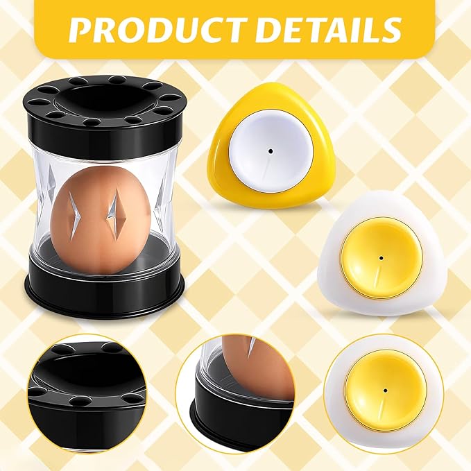 3PCS Egg Peeler Set, Hard Boiled Egg Peeler, Egg Peeler Tool for Hard Boiled Eggs Suitable for Family Chefs, Kitchen Enthusiasts and Busy Professionals