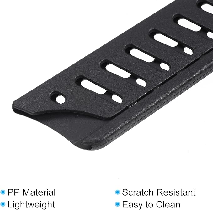 PATIKIL PP Safety Knife Cover Sleeves for 8" Carving Knife, 5 Pack Knives Edge Guard Blade Protector Universal Knife Sheath Portable for Kitchen, Black