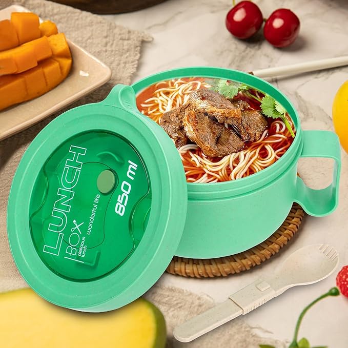 Unbreakable Microwave Soup Mugs with Lids and Handles,Microwave Ramen Bowl with Lid for Soup and Instant Noodles,Oatmeal, Gumbo, Salad,BPA Free